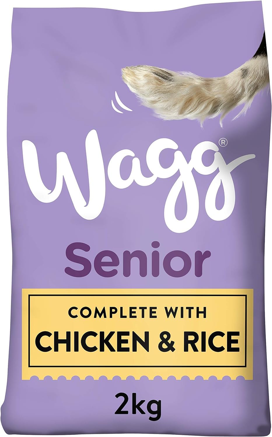 Wagg Senior Complete Dry Dog Food Chicken & Rice 15kg - 28% Meaty Ingredients