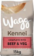 Wagg Kennel Complete Dry Adult Dog Food Chicken & Veg 15kg - Meaty Ingredients Come 1st