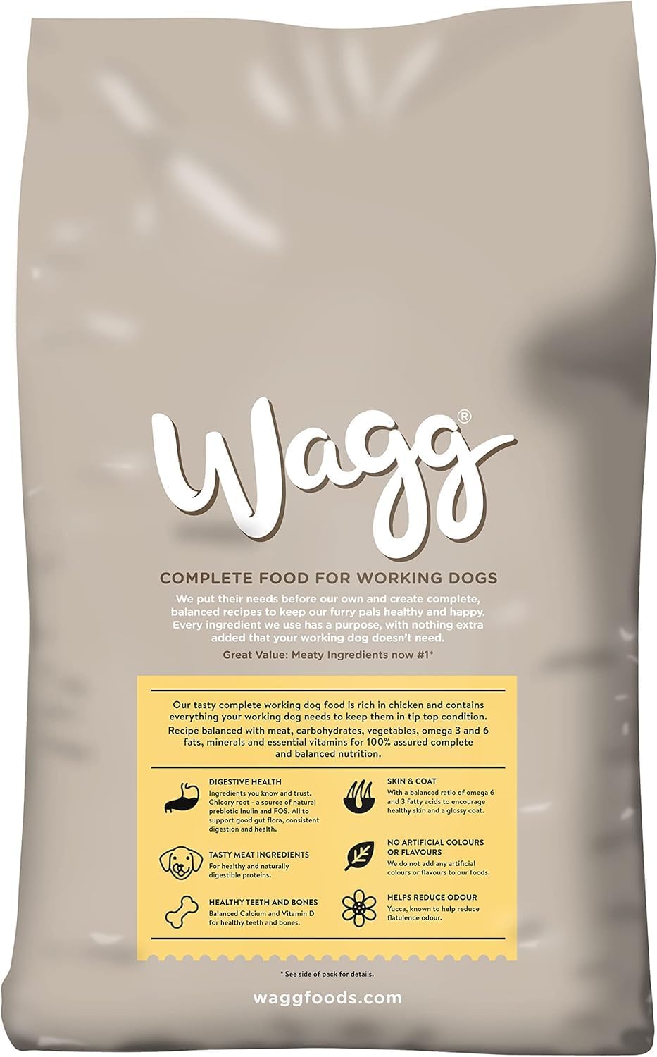 Wagg Kennel Complete Dry Adult Dog Food Chicken & Veg 15kg - Meaty Ingredients Come 1st