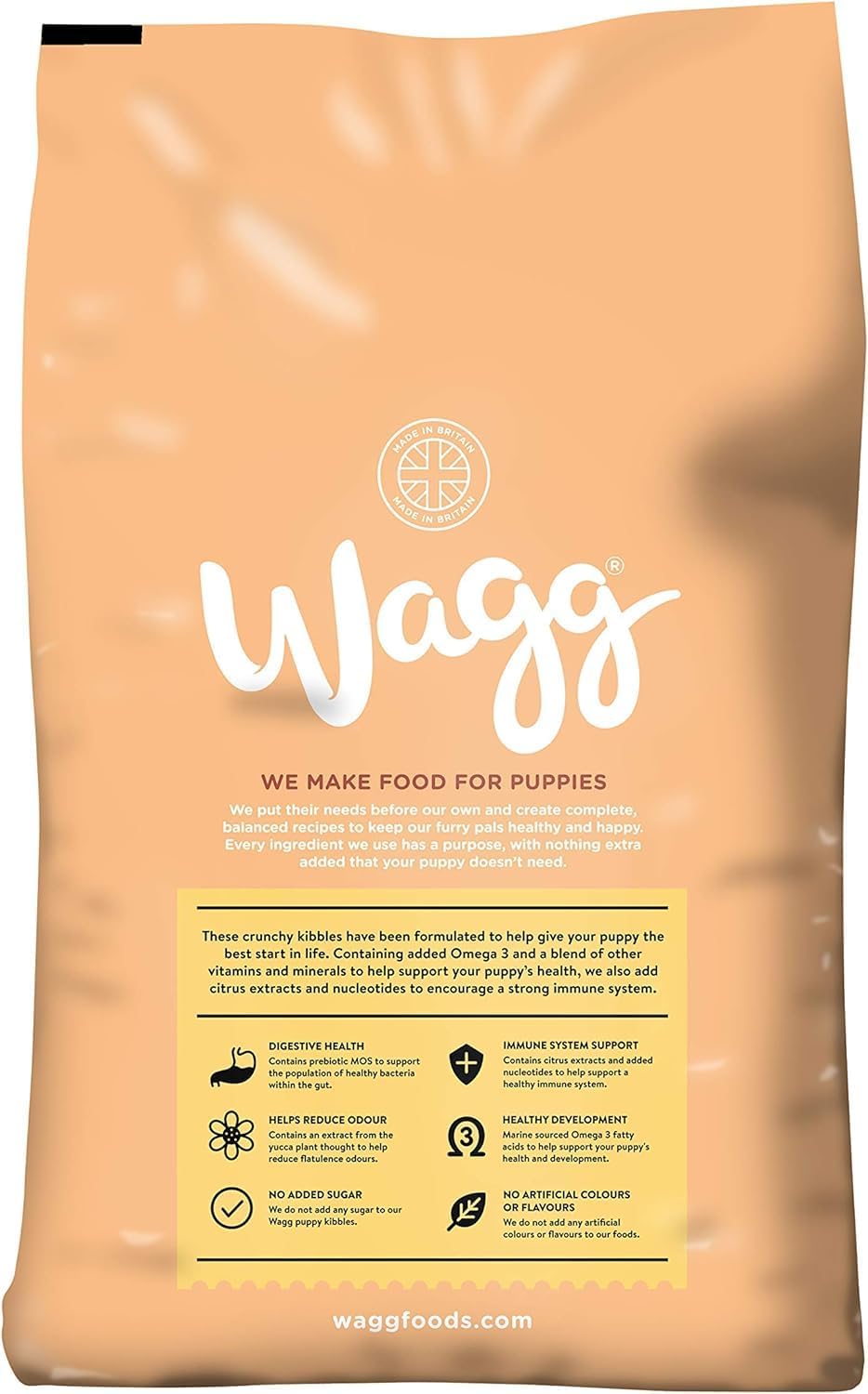 Wagg Complete Puppy Dry Dog Food Turkey & Rice 12kg - For Growing Puppies