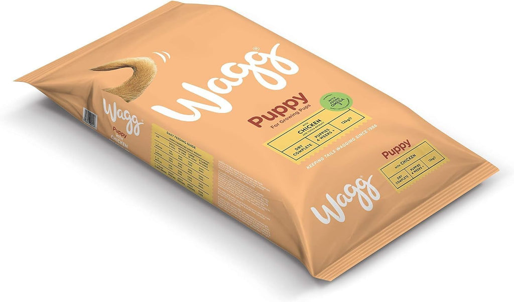 Wagg Complete Puppy Dry Dog Food Turkey & Rice 12kg - For Growing Puppies